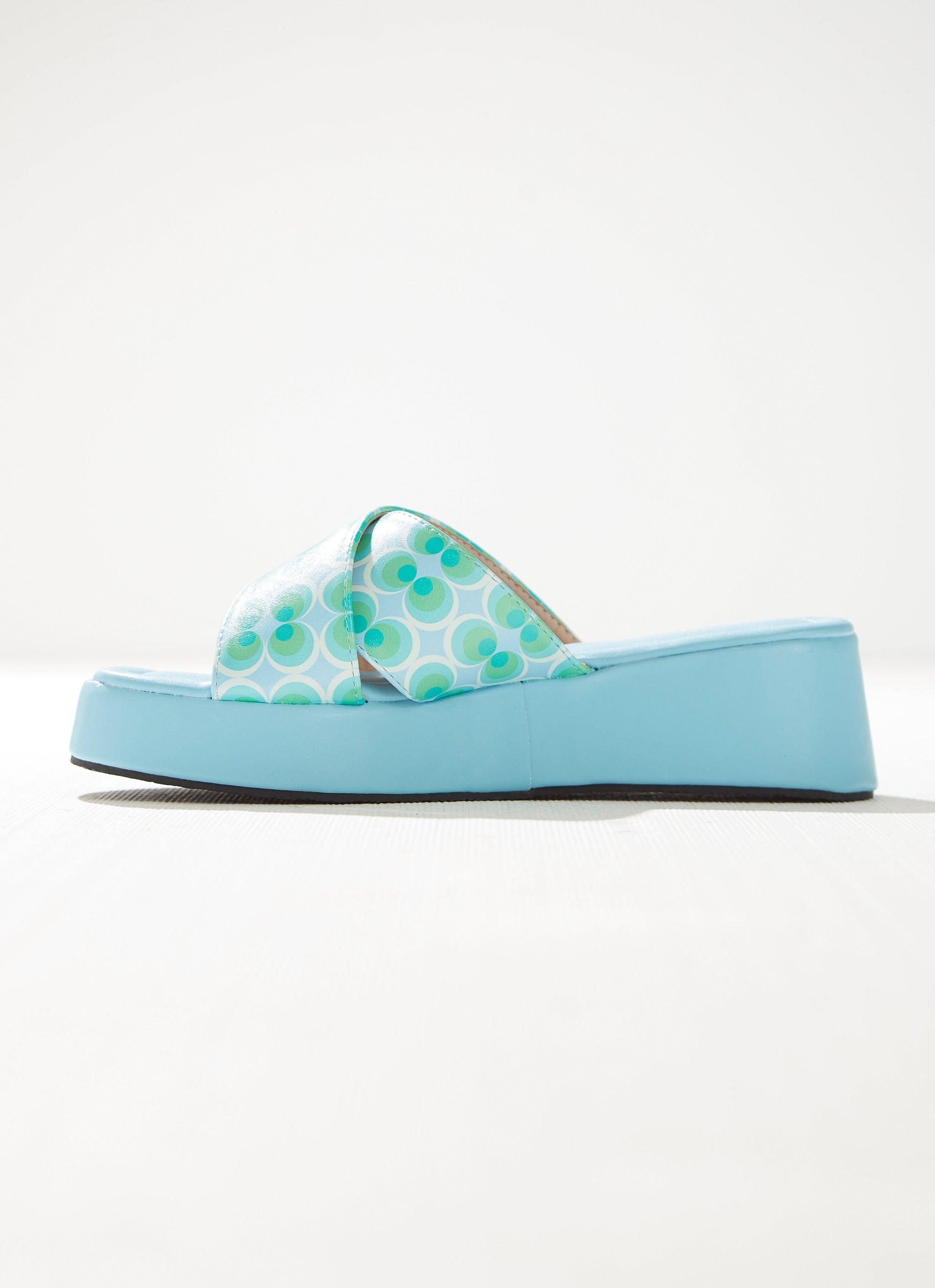 Fonda Cross Over Mule - Seafoam