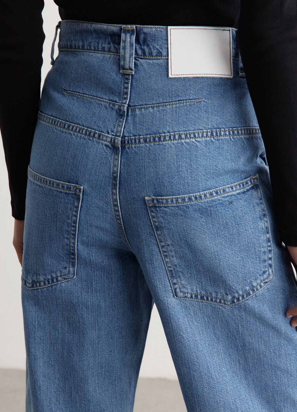 Organic Denim Low Rise Jeans