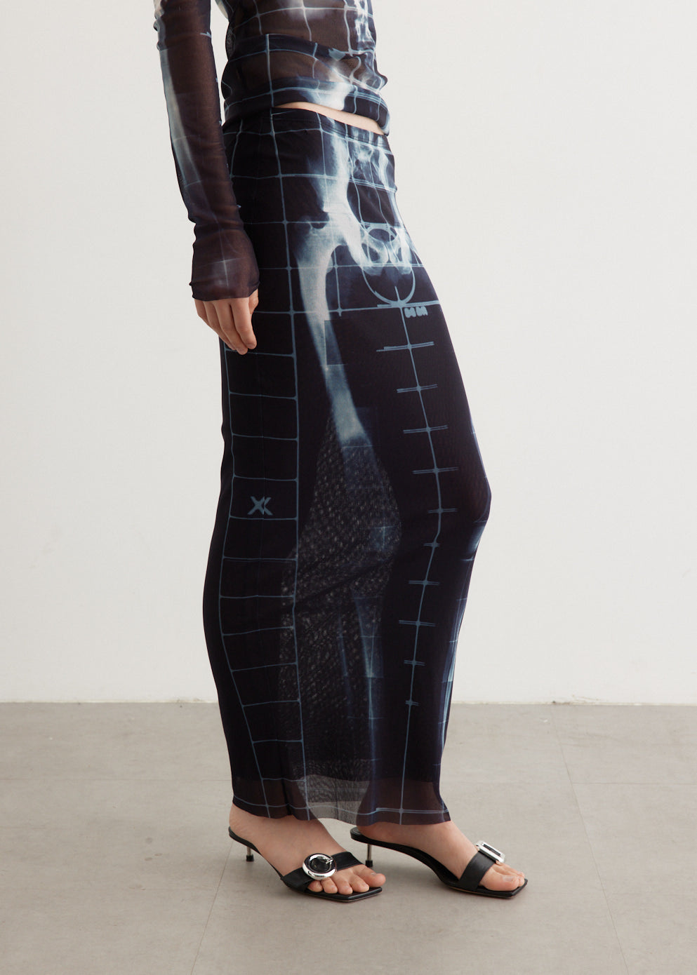 Mesh Long Skirt