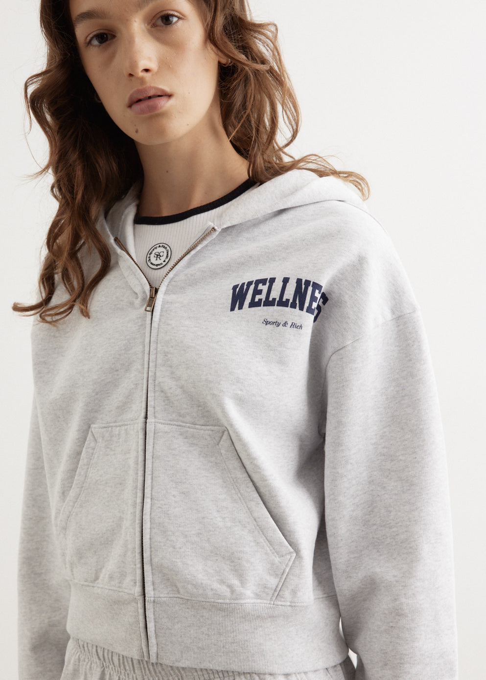 Wellness Ivy Cropped Zip Hoodie