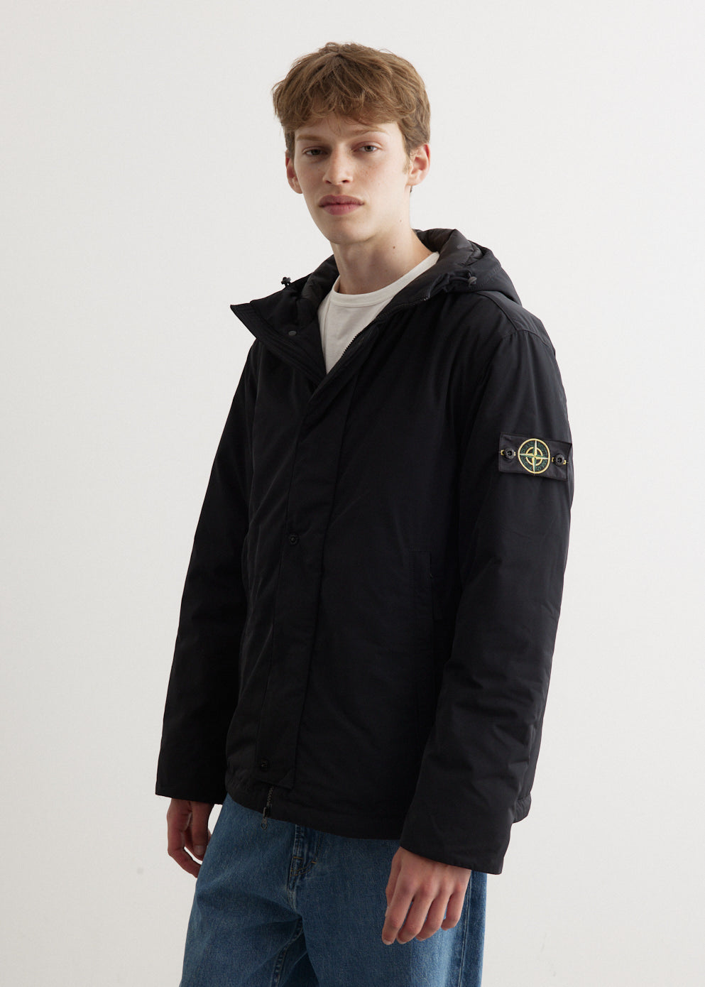 Micro Twill Hooded Jacket