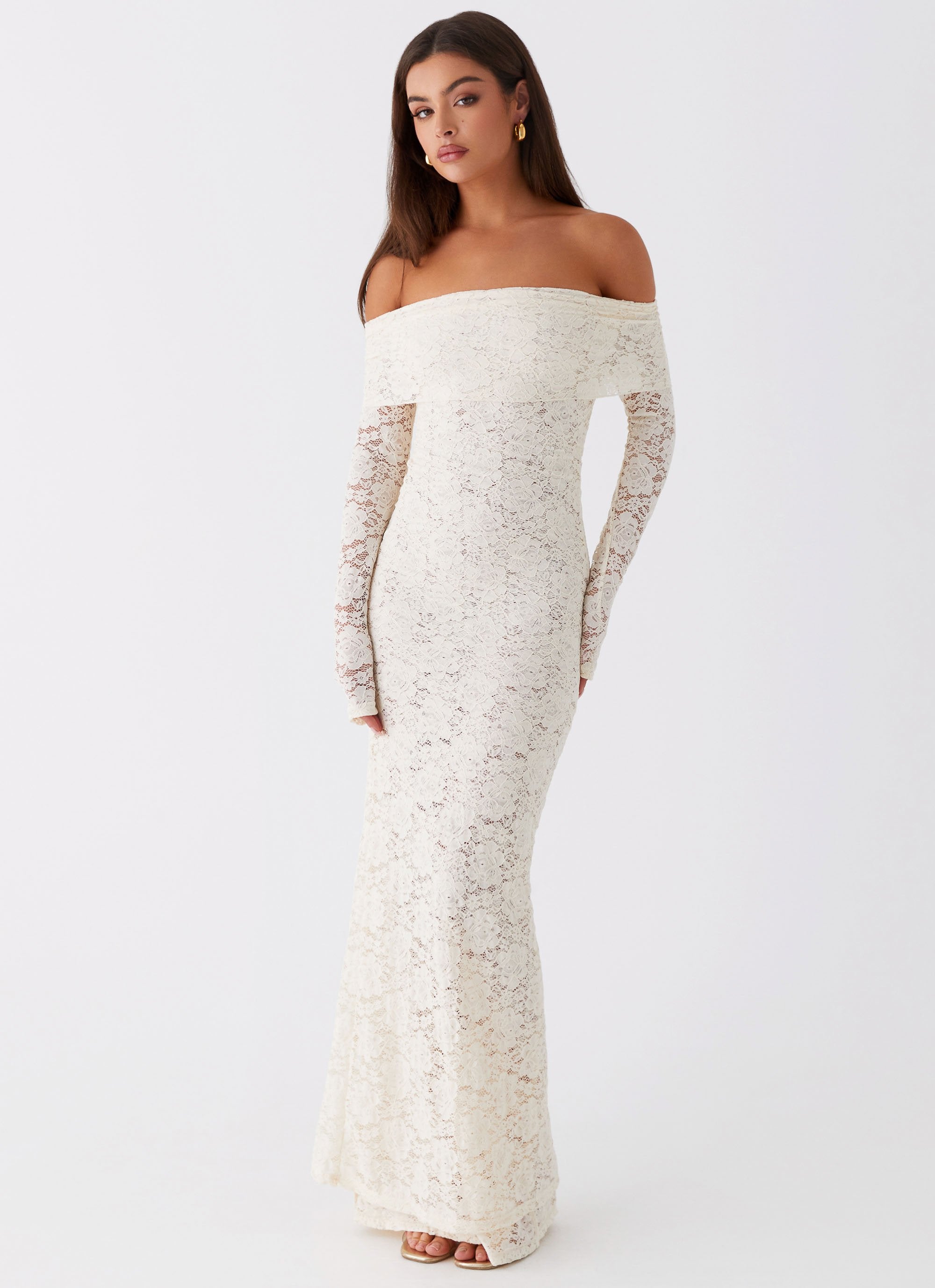 Yours Always Lace Maxi Dress - Ivory