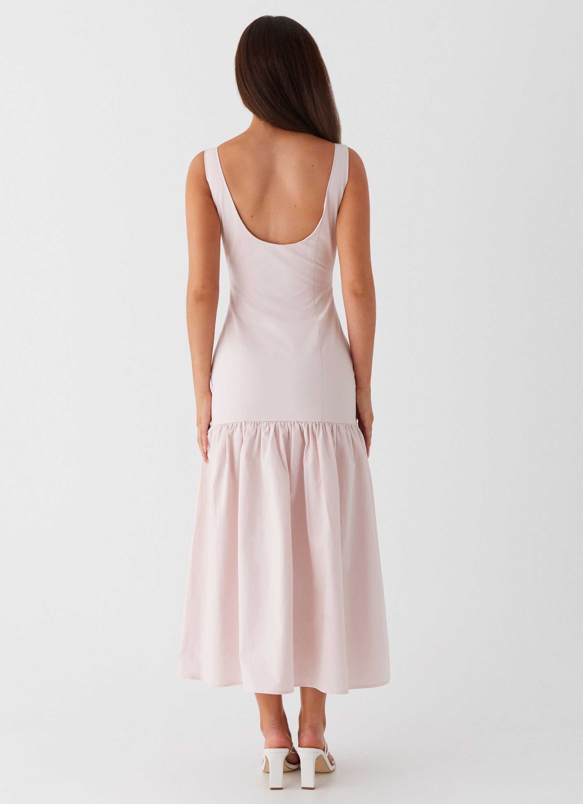 Ladylike Midi Dress - Pink