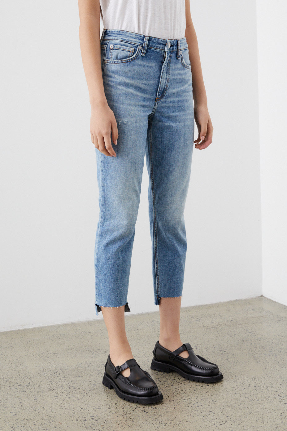 Nina High-Rise Shorty Cigarette Jeans