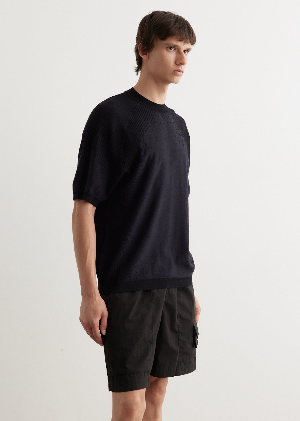 ESC Knit Wool Short Sleeve T-Shirt