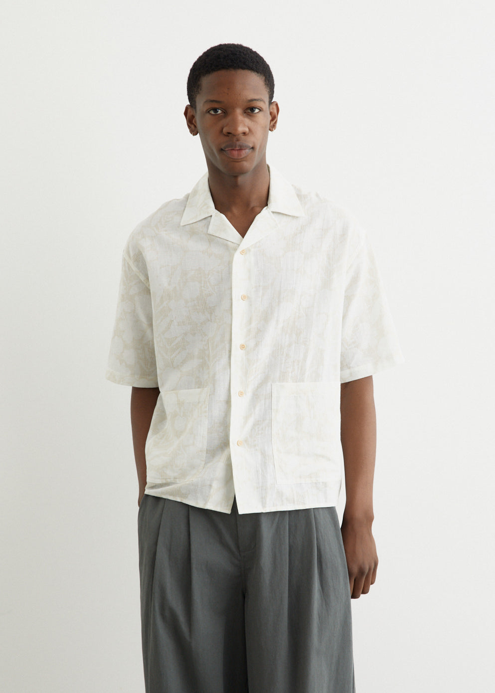 Shadows Boxy Camp Collar Shirt