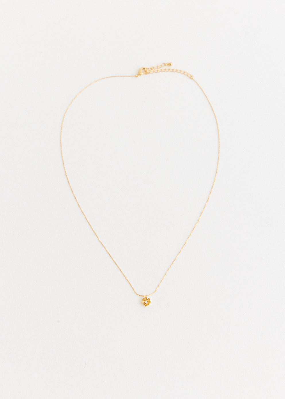 Flower Gold Plated Necklace