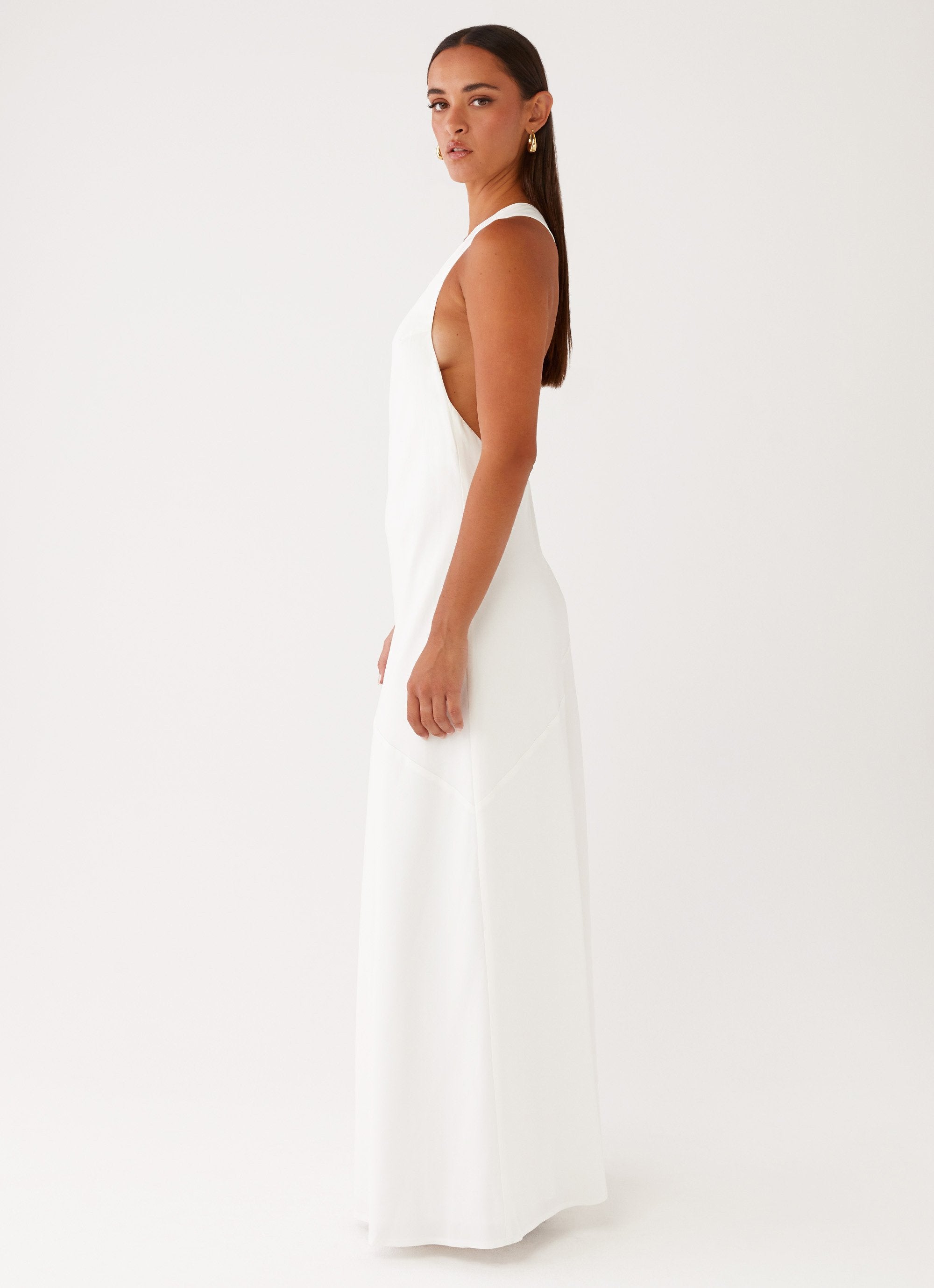 Oaklyn One Shoulder Maxi Dress - Ivory