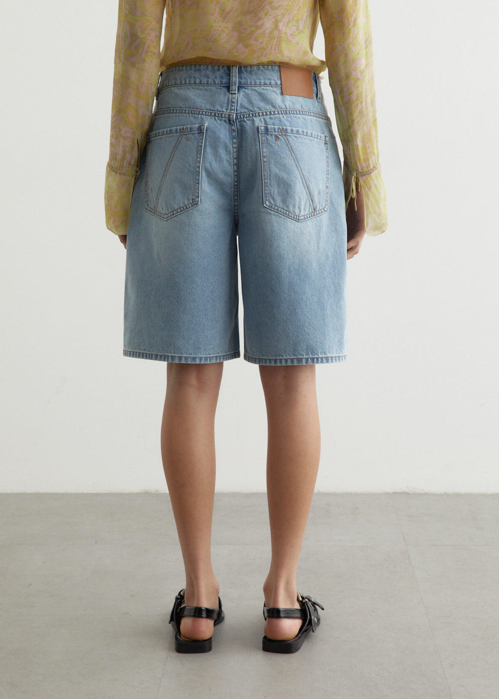 Lotus Denim Shorts