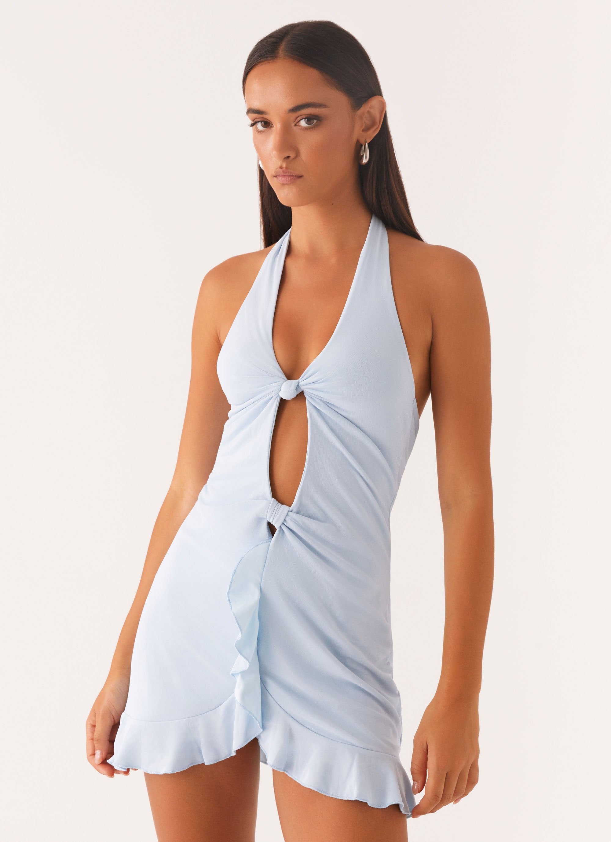 Colette Mini Dress - Pastel Blue