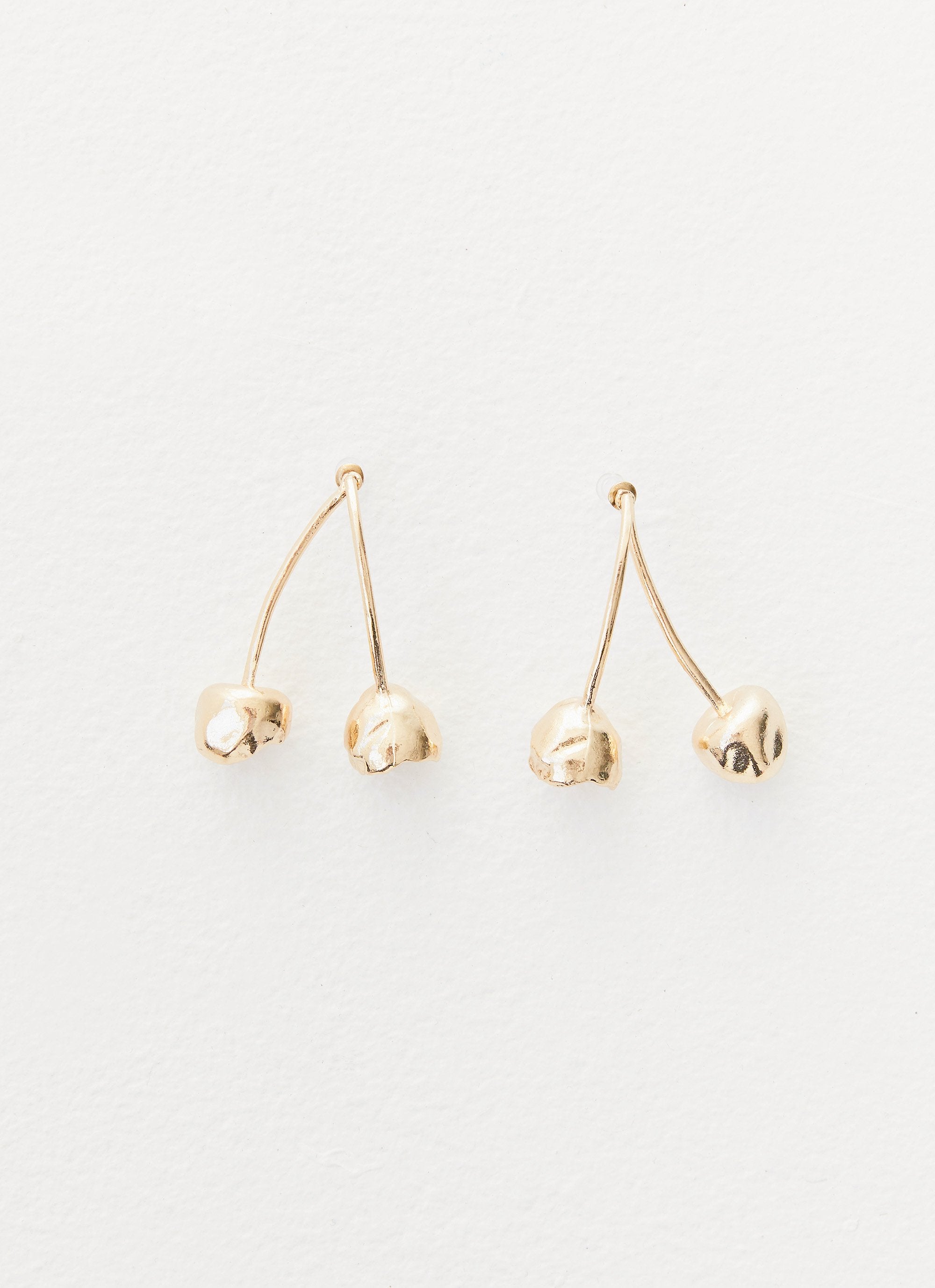 Cherry Forever Earrings - Gold