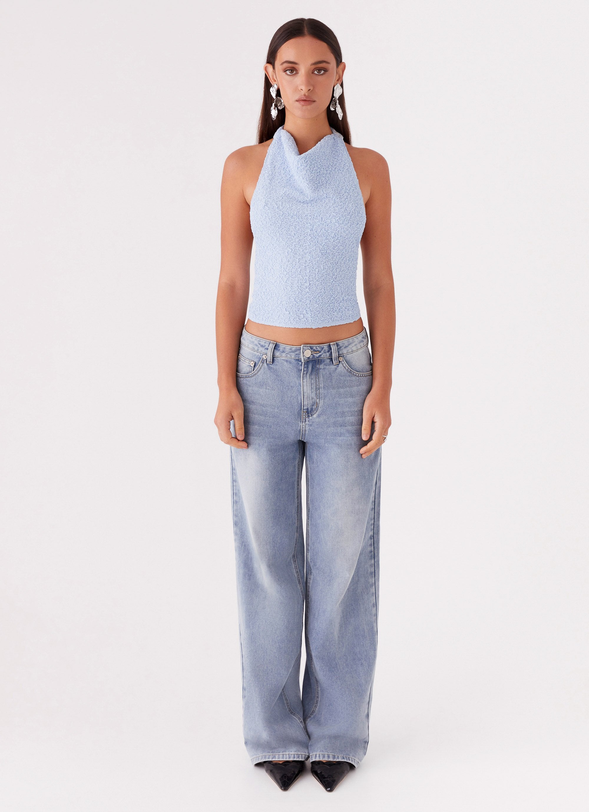 Rhemmy Halterneck Top - Blue