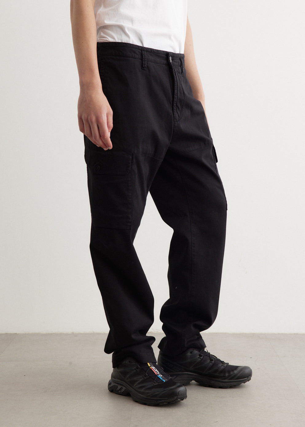 Regular Fit Satin Cotton Cargo Pants