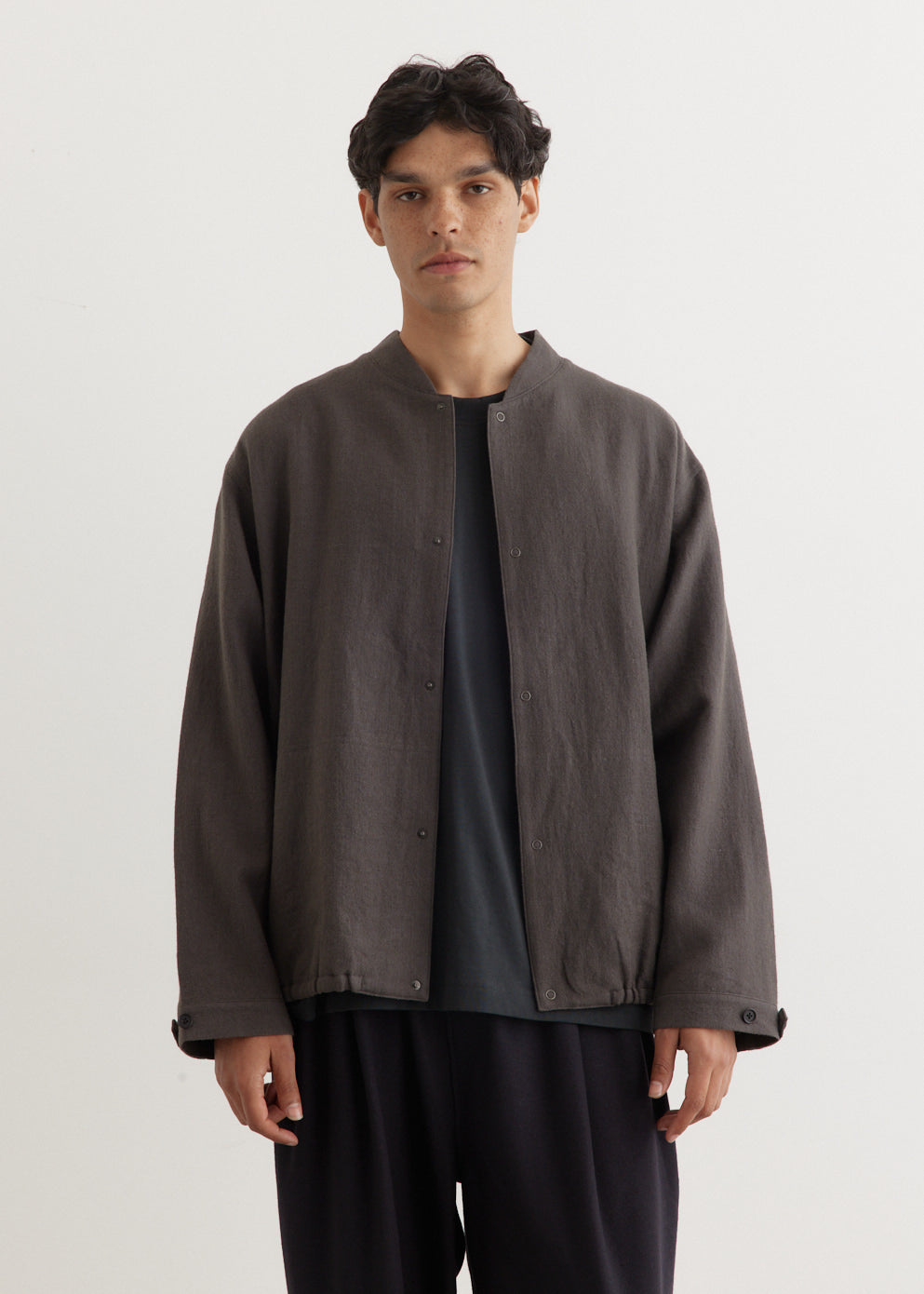 Linen Wool Mix Blouson