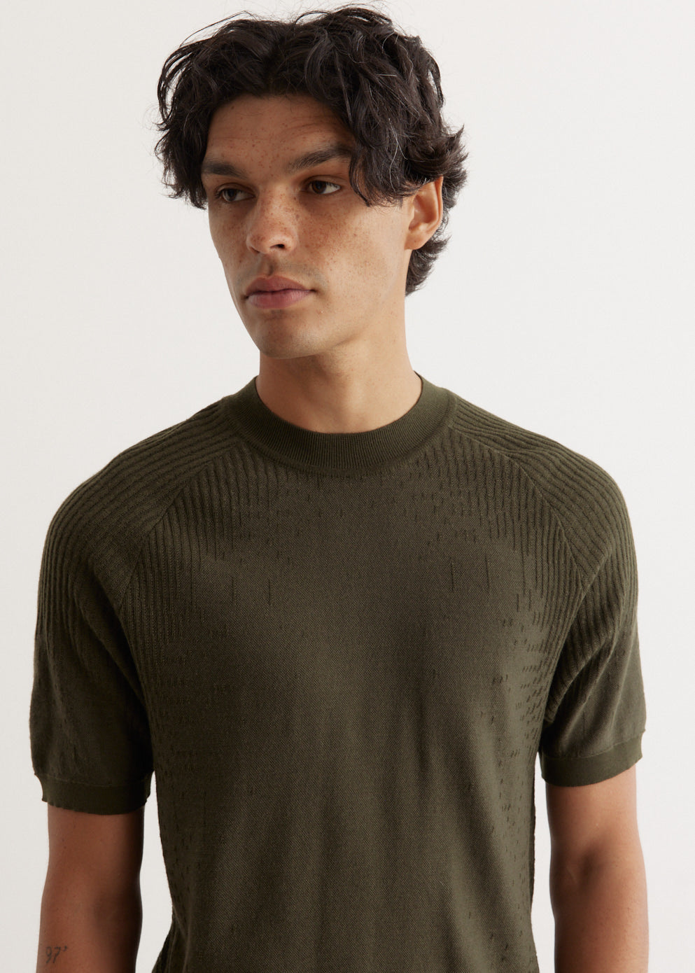 ESC Knit Wool Short Sleeve T-Shirt