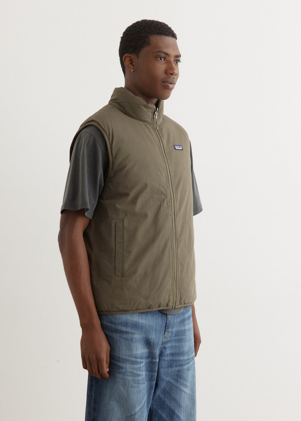 Reversible Cotton Down Vest