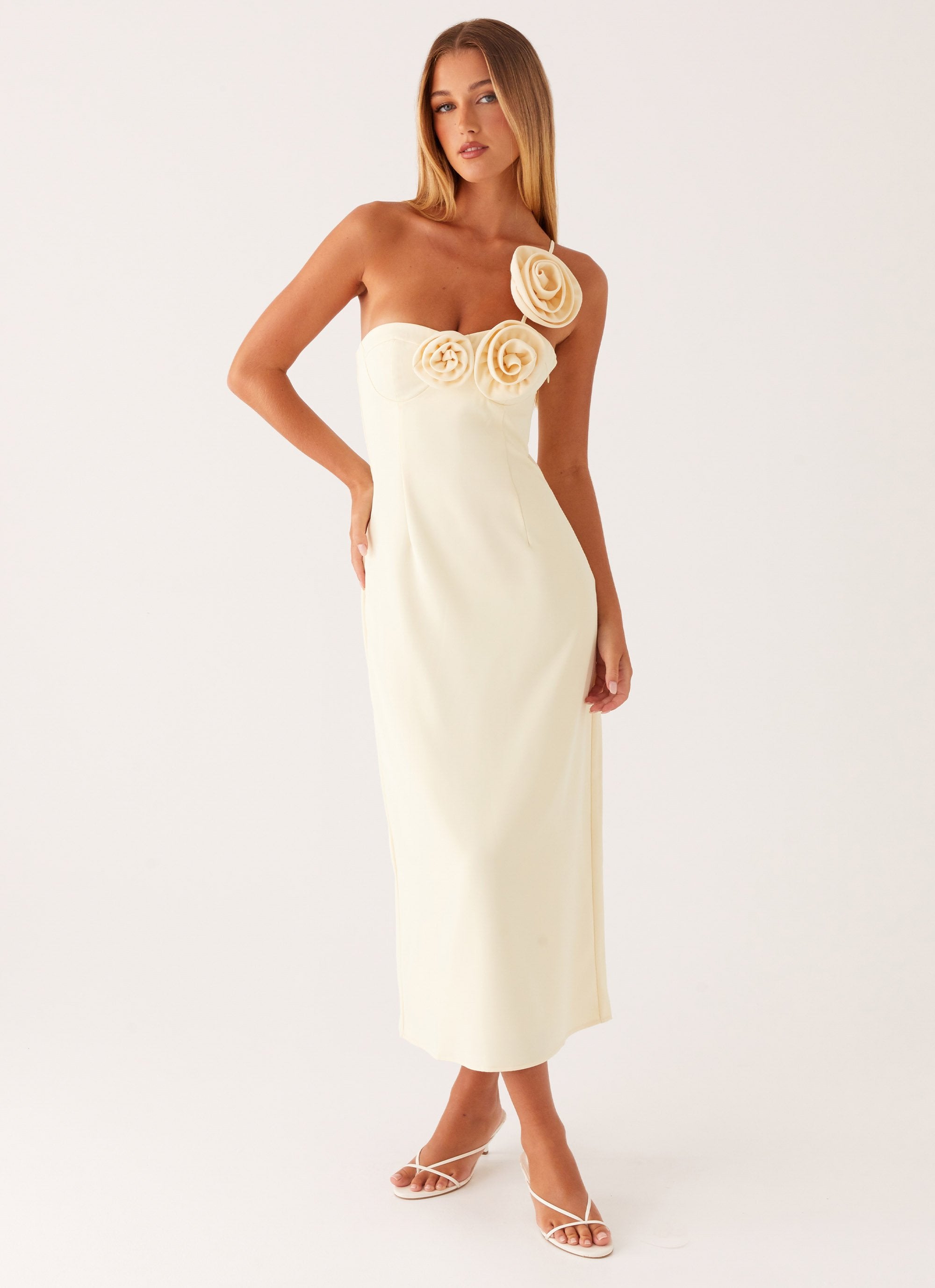 Sweetpea Midi Dress - Yellow