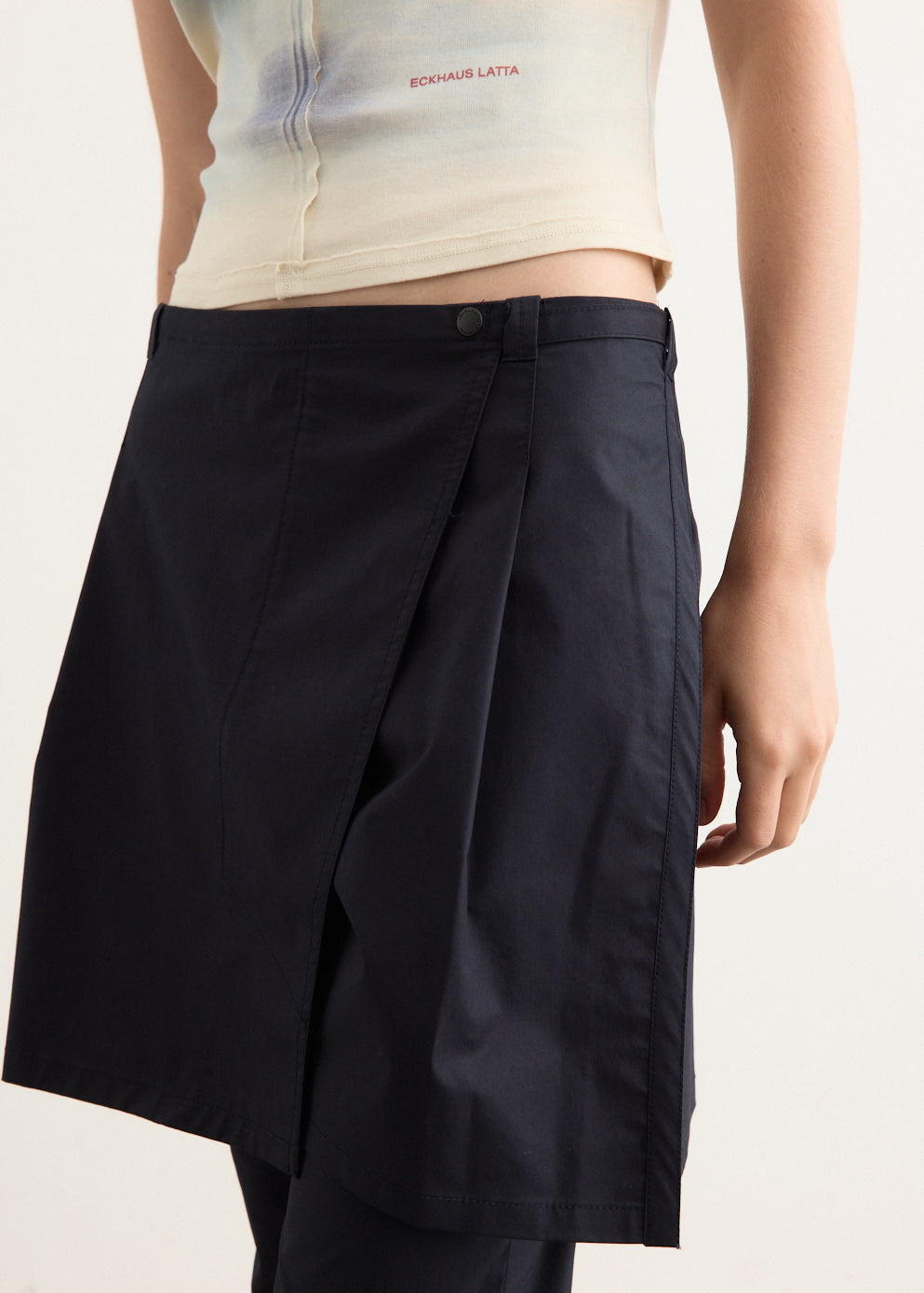 New Layered Wrap Skirt Pants