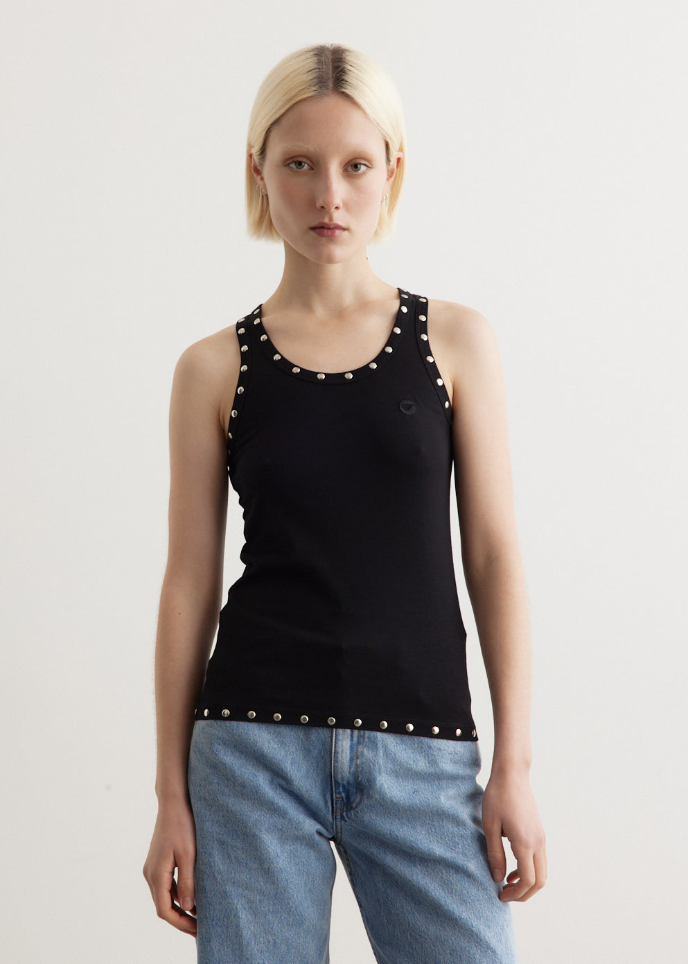 Studded Logo Tank Top