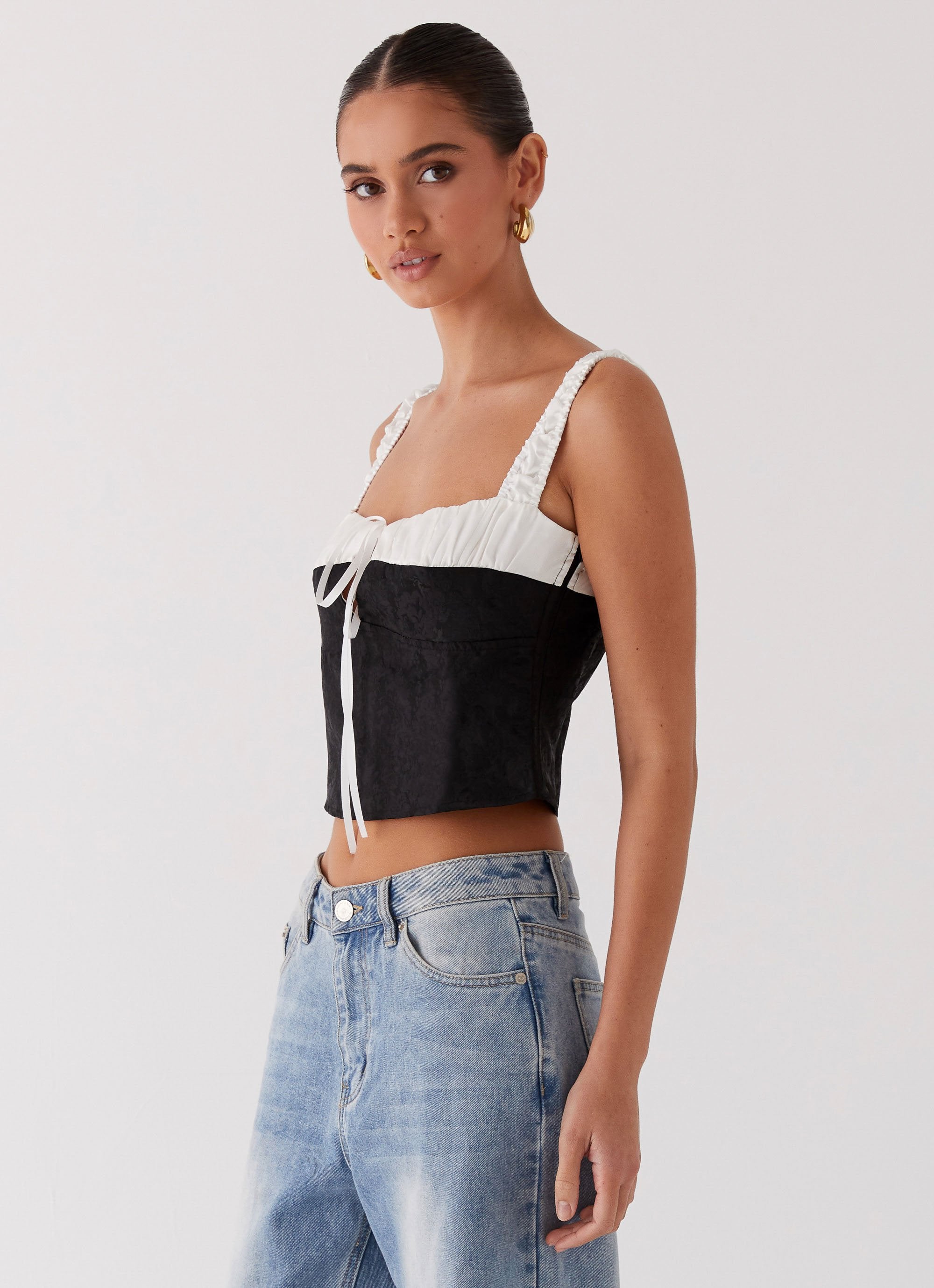 Ryder Bustier Top - Black