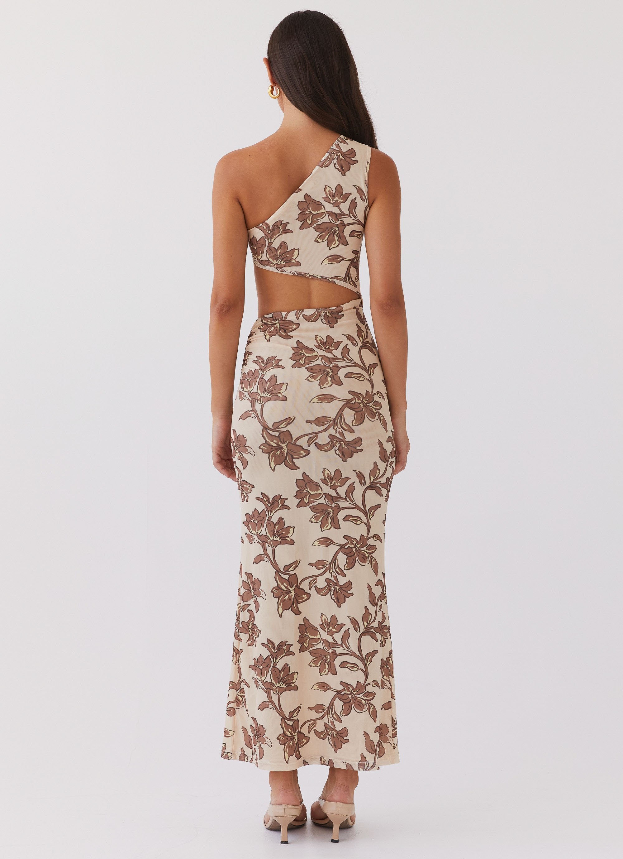 Shadows In The Sun Mesh Maxi Dress - Hazel Bloom