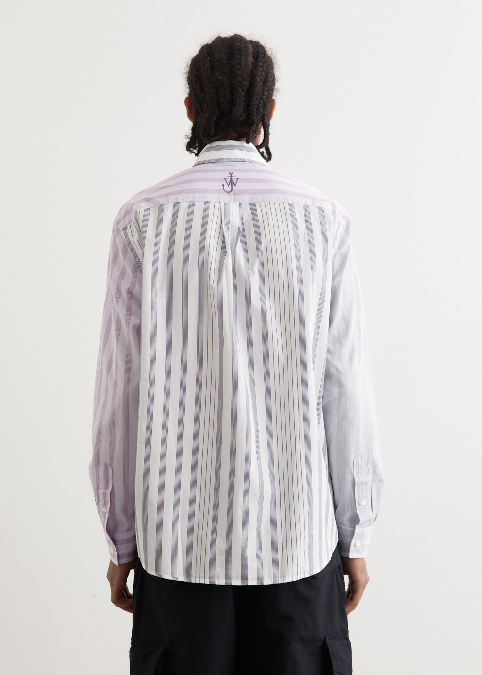 Multi Stripe Patchwork Shirt