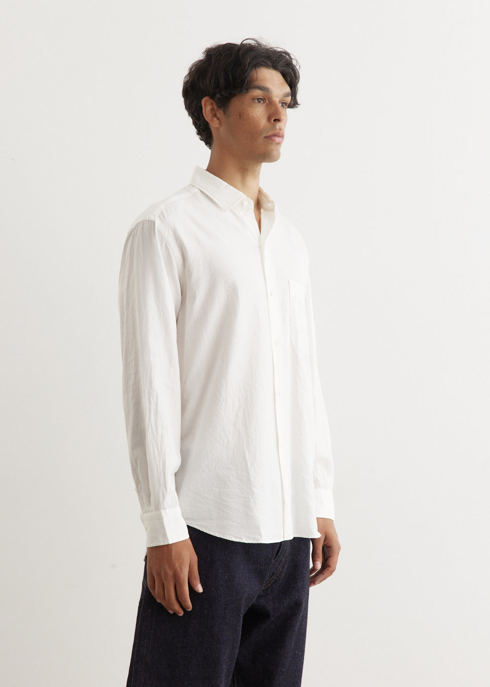 Semi Spread Collar Shirt