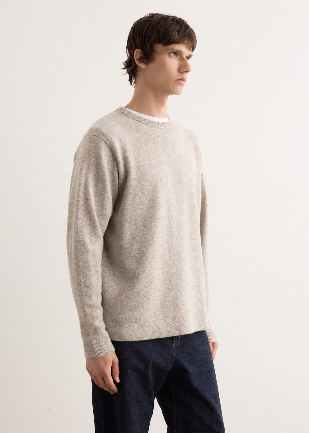 Undyed Wool Crewneck