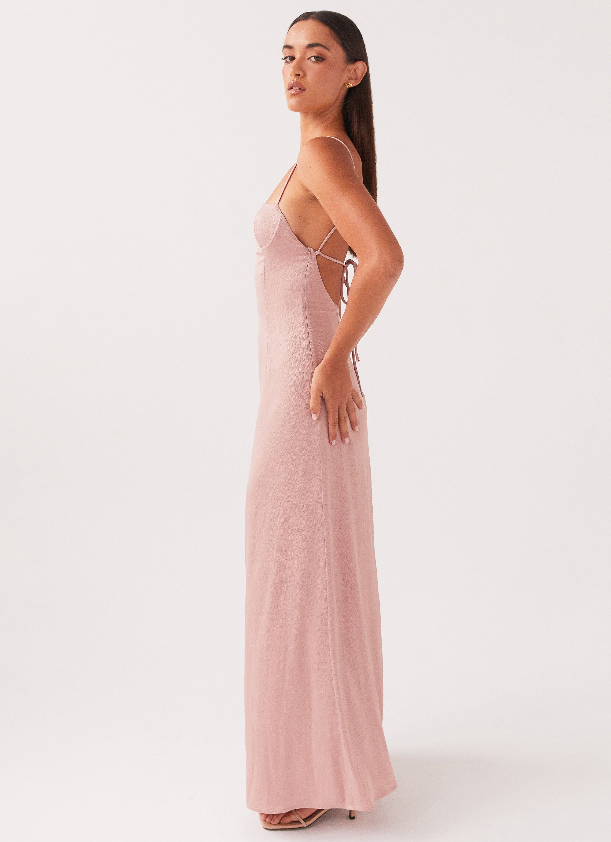 Ella Bustier Maxi Dress - Mauve