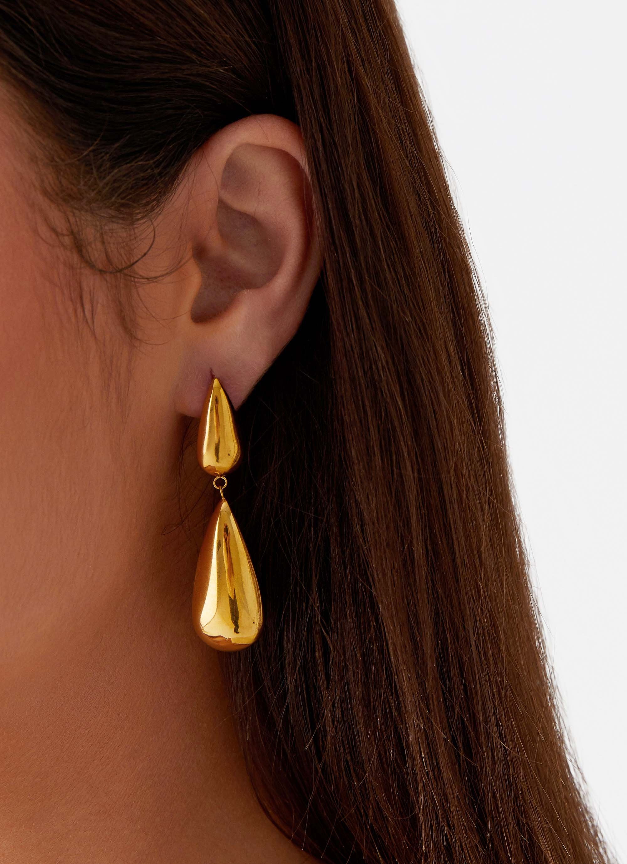 Stay True Earrings - Gold