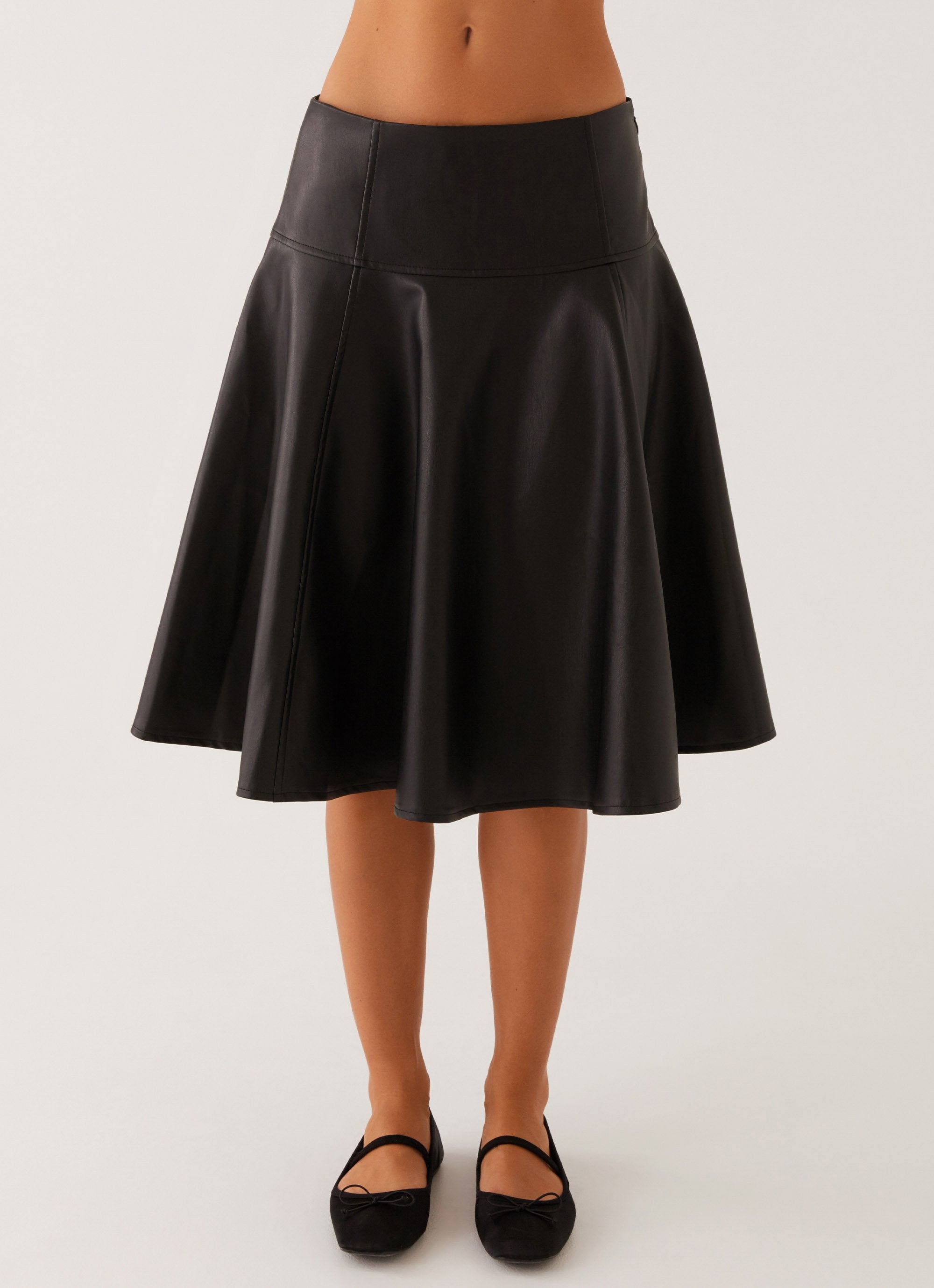 Tyler Midi Skirt - Black