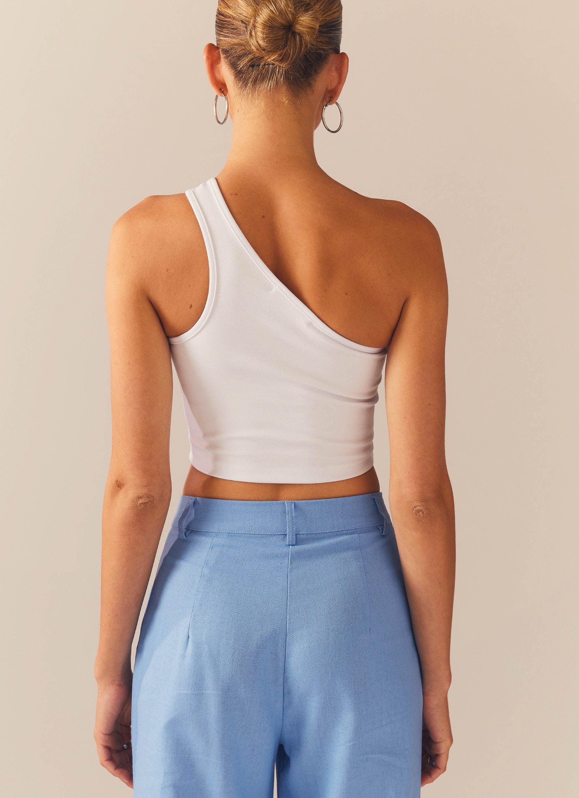 Cedar Crop Top - White