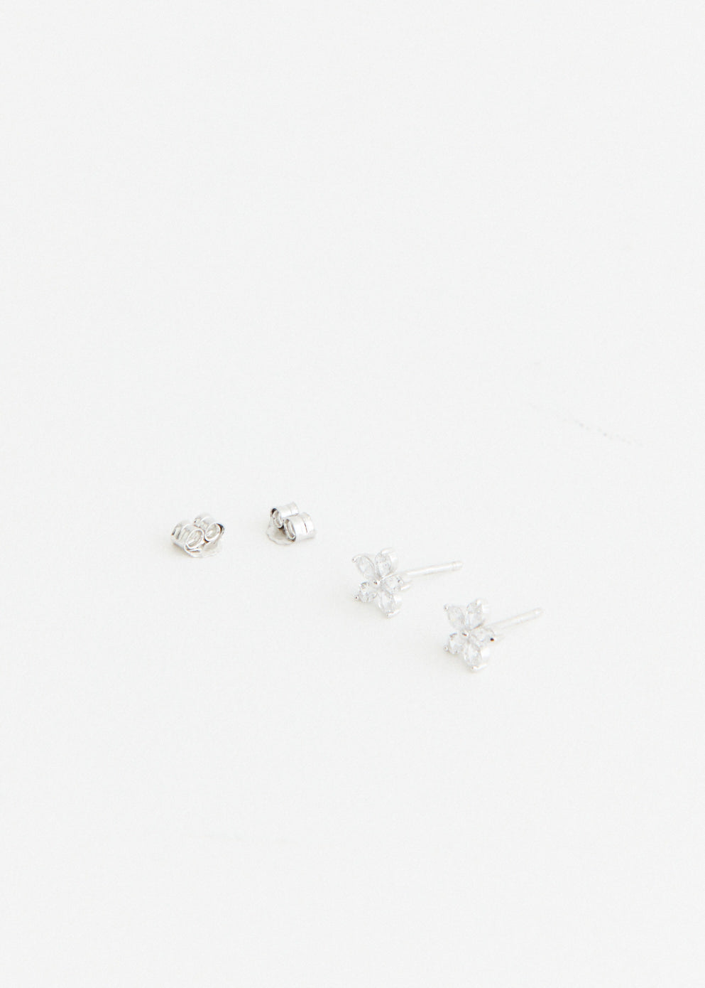 Crystal Flower Studs