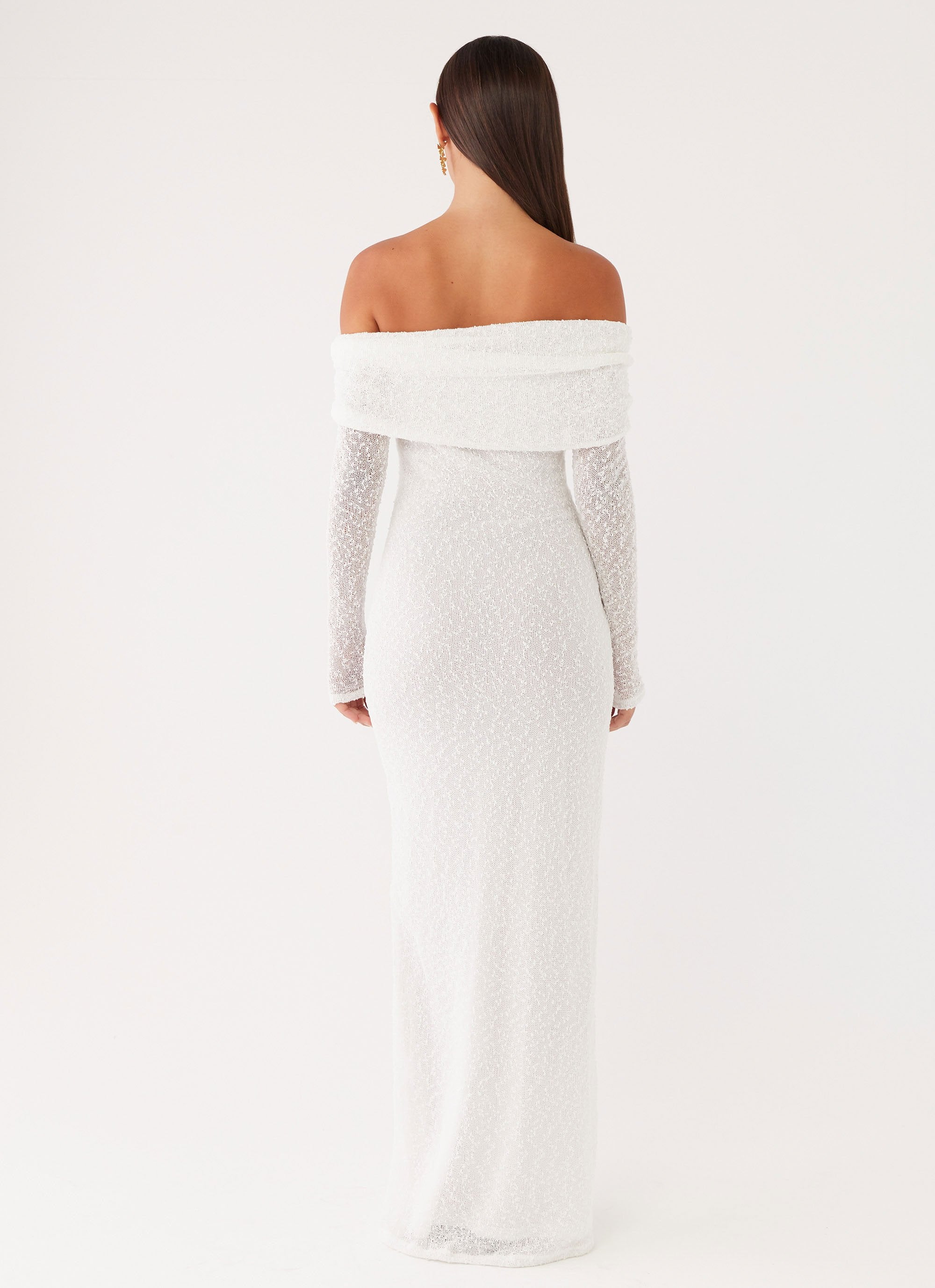 Pollyanna Knit Hardware Maxi Dress - Ivory