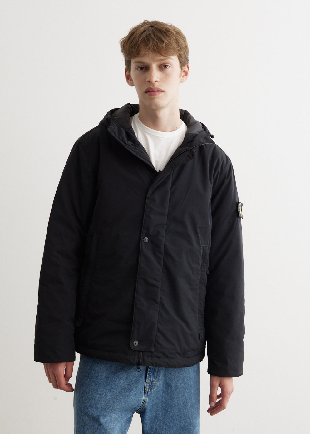 Micro Twill Hooded Jacket