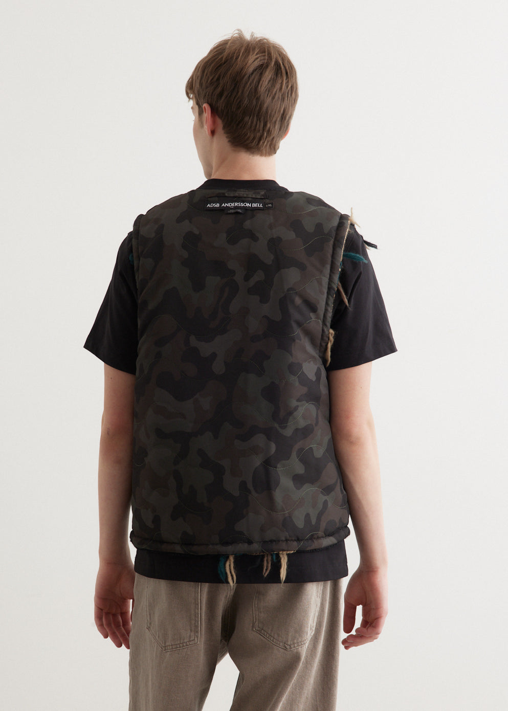 Camouflage Reversible Knit Vest