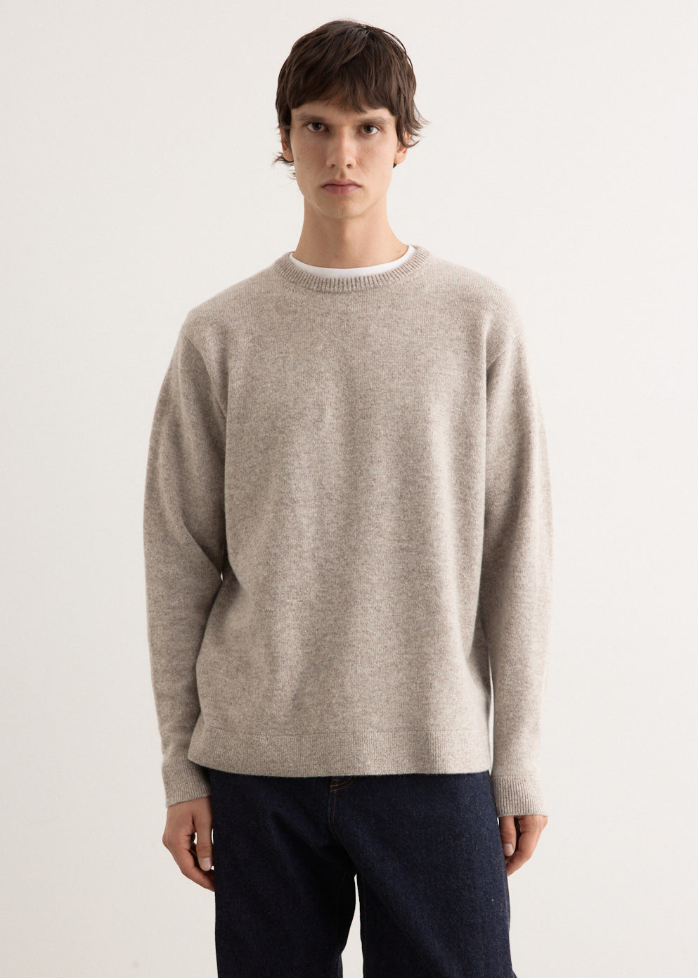 Undyed Wool Crewneck