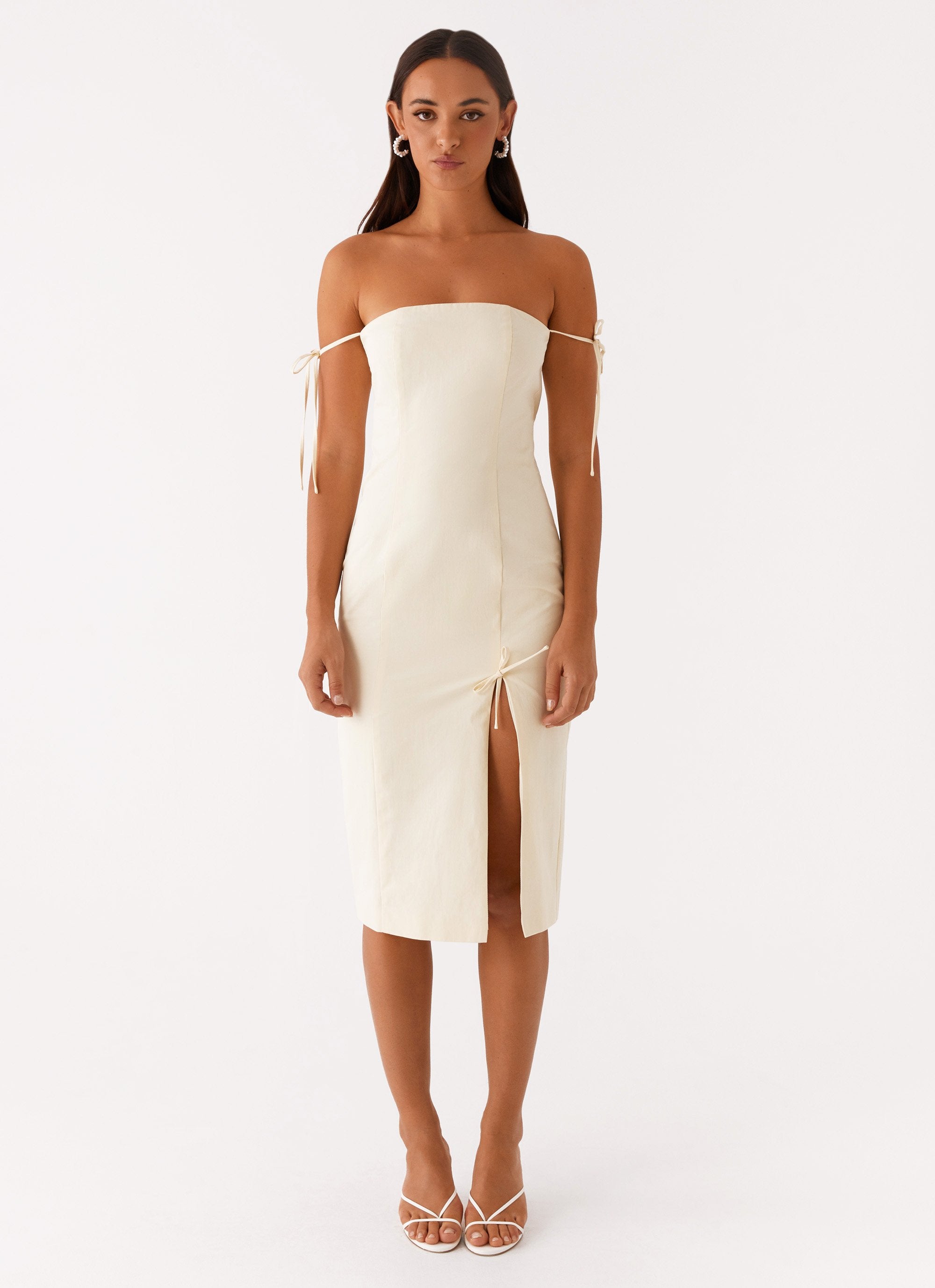 Limelight Midi Dress - Lemon