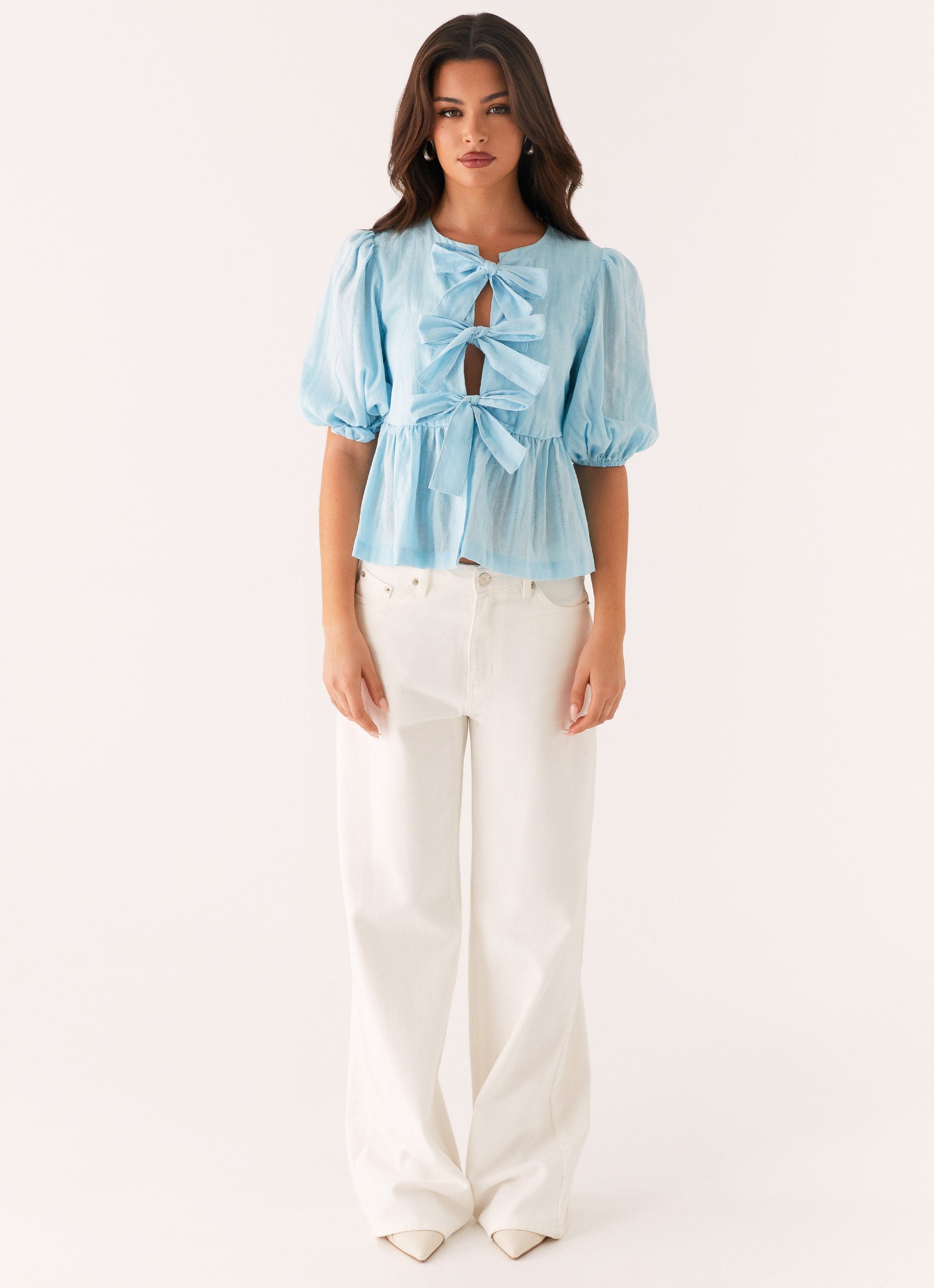 Western Wind Tie Top - Blue