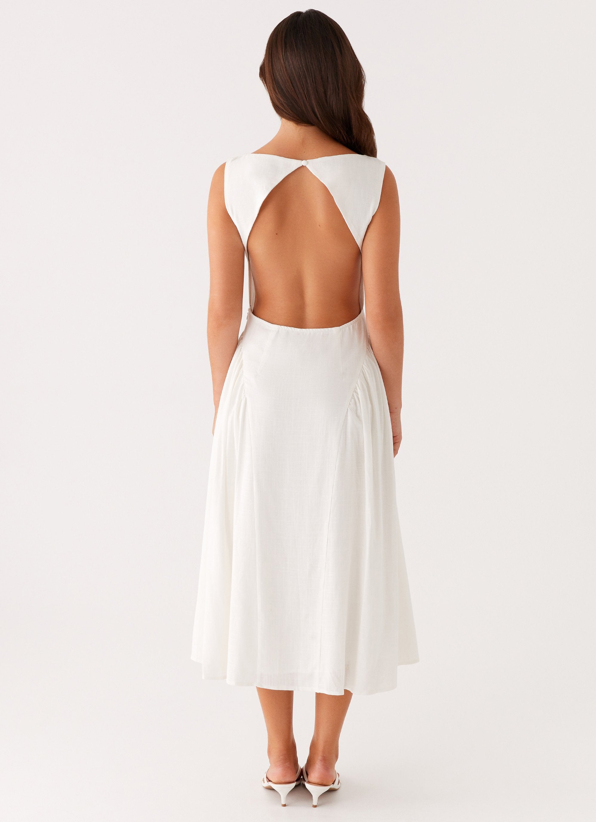 Maylah Midi Dress - White