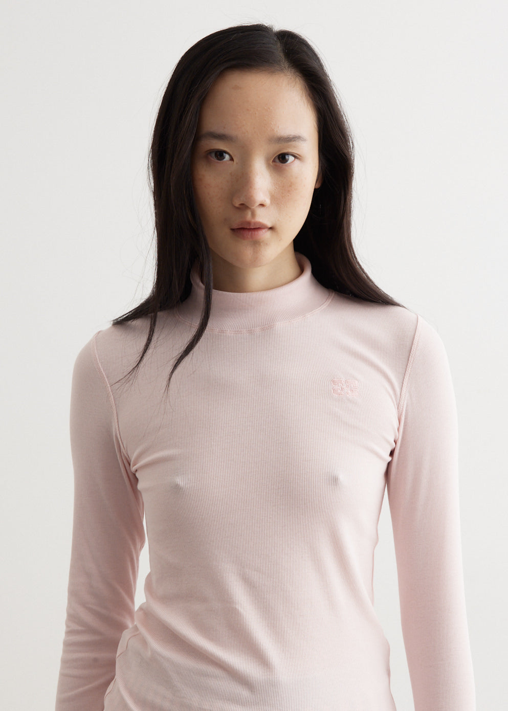 Soft Cotton Rib Long Sleeve T-Shirt