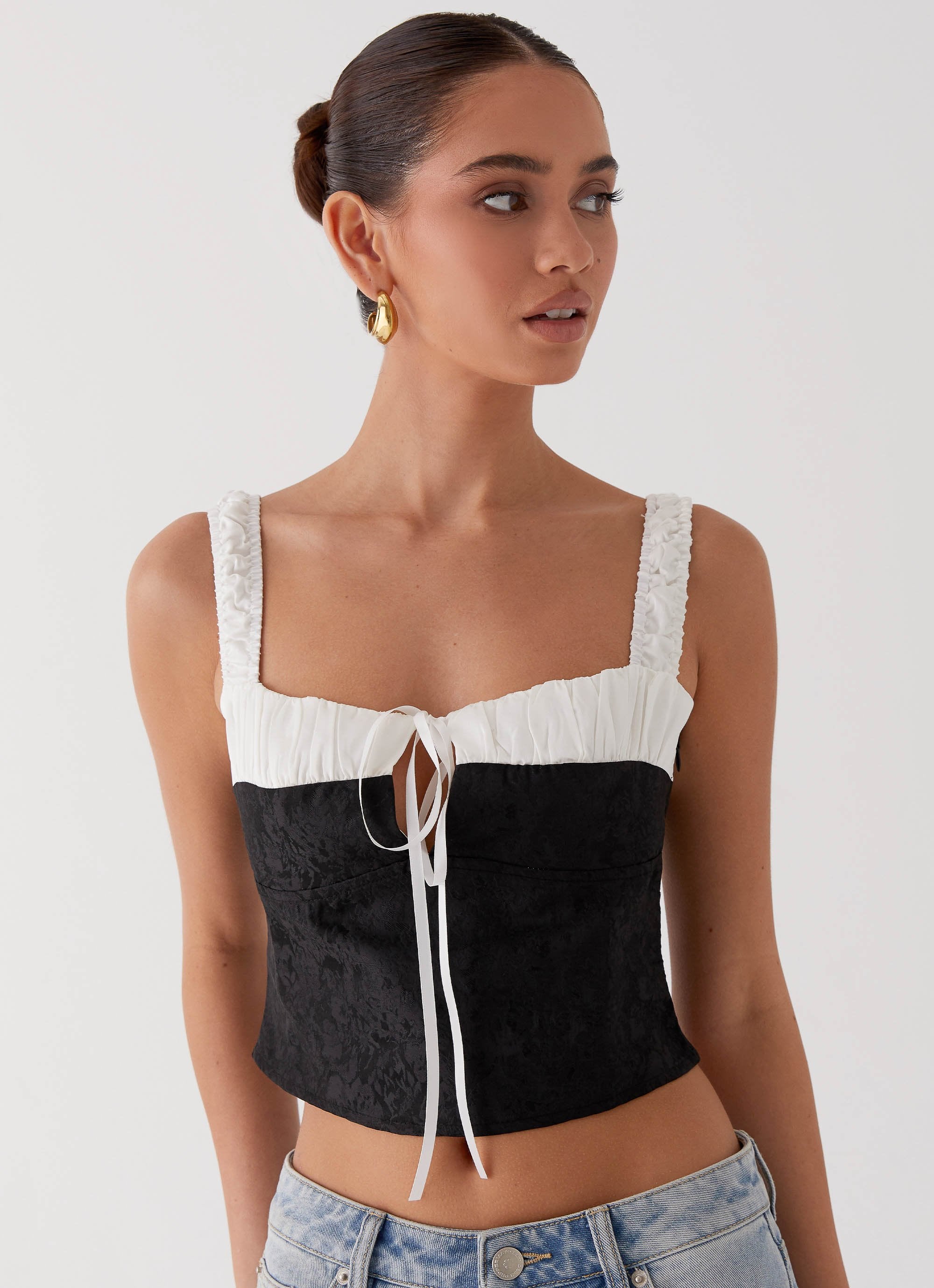 Ryder Bustier Top - Black