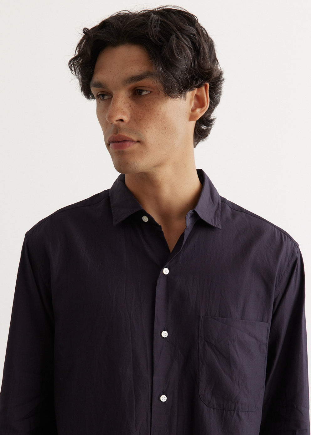 Semi Spread Collar Shirt