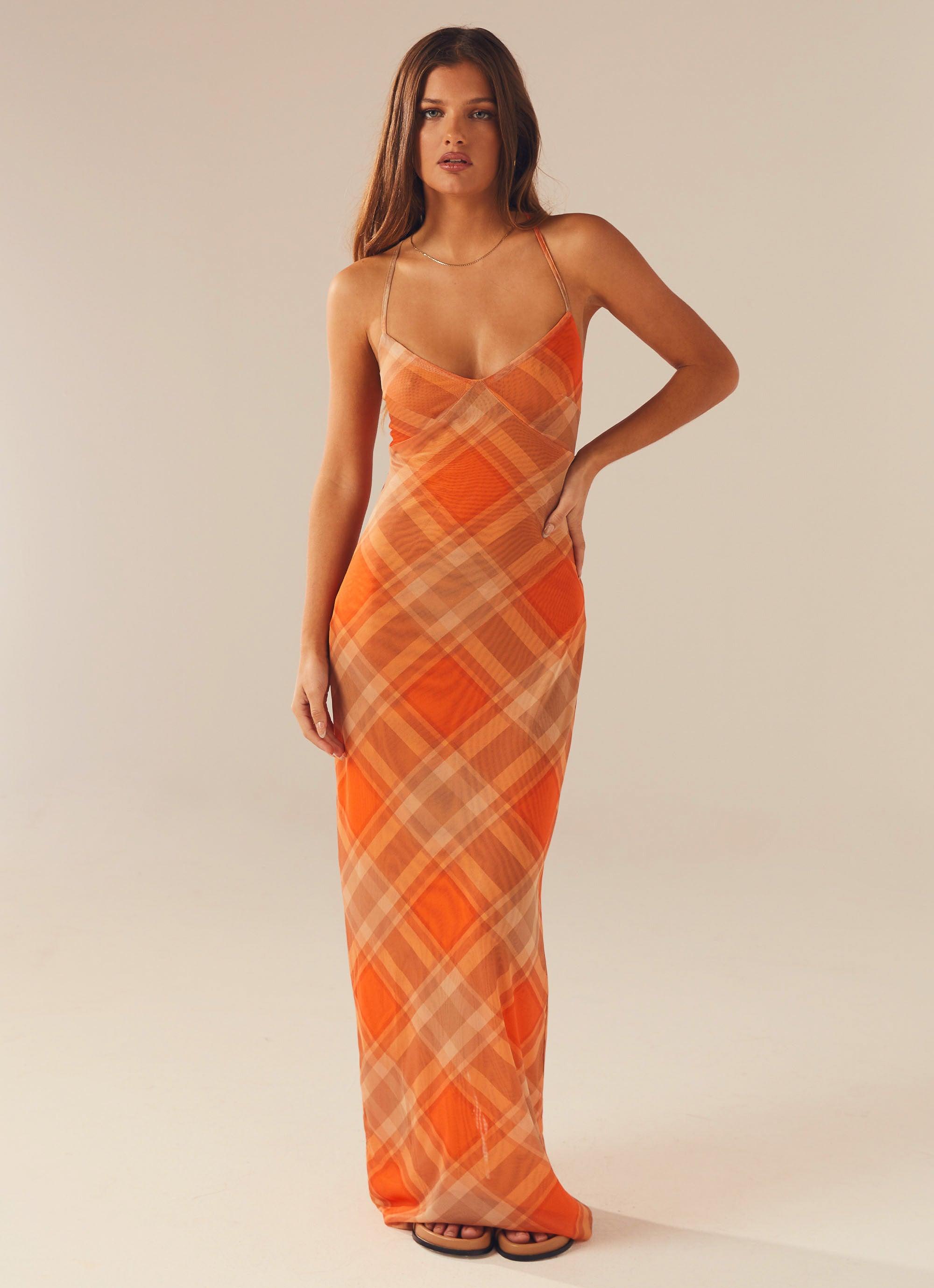 Broadway Nights Maxi Dress - Saffron