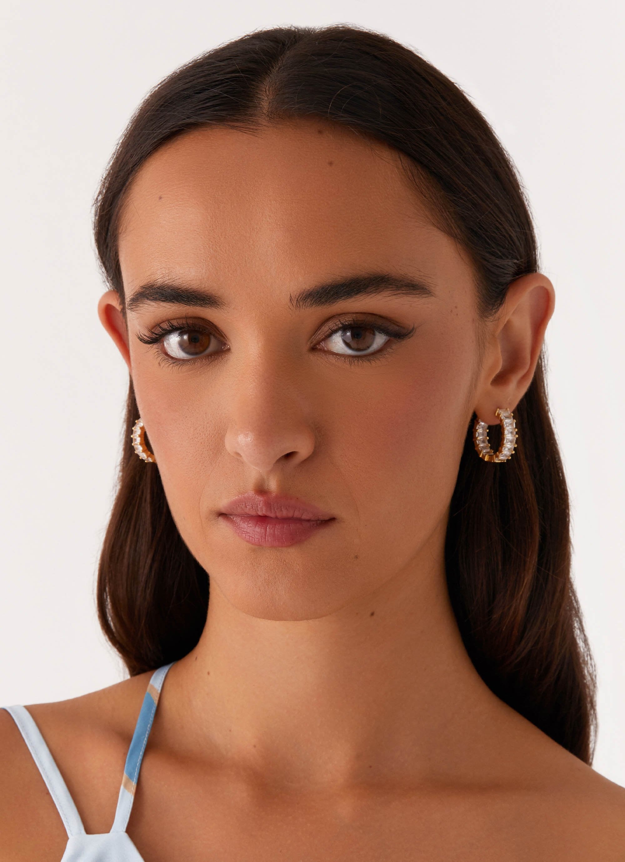 Precious Hoop Earrings - Gold