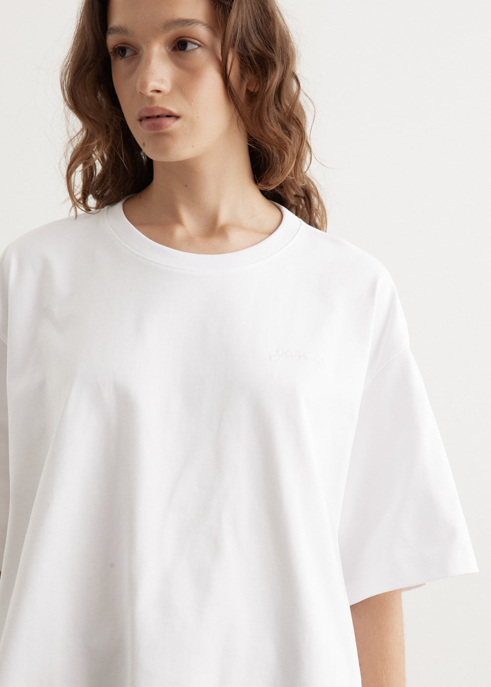 Drop Shoulder Open Back T-Shirt