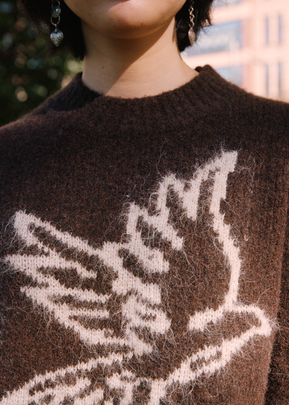 Dove Intarsia Jumper