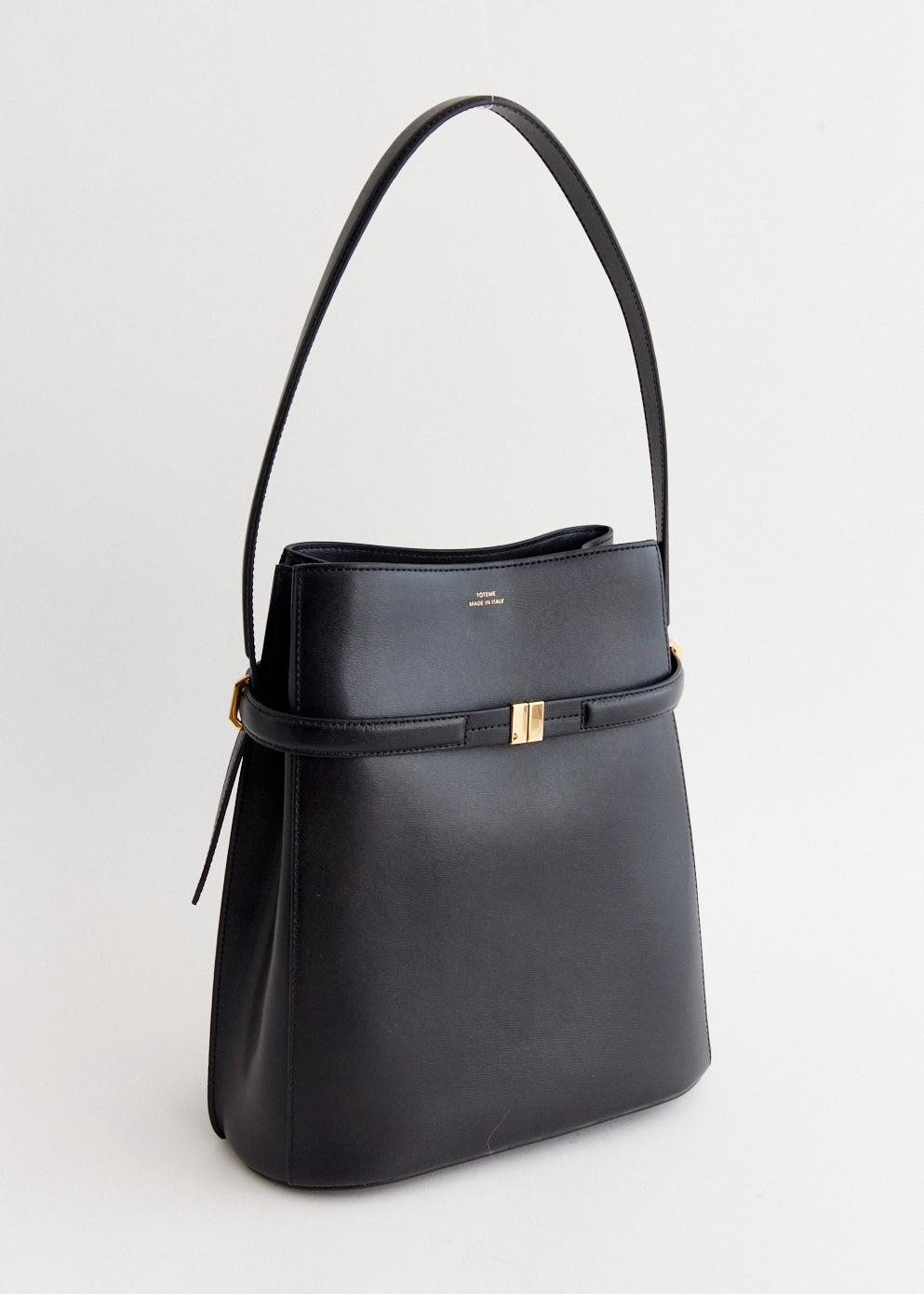 Belted Bucket Bag