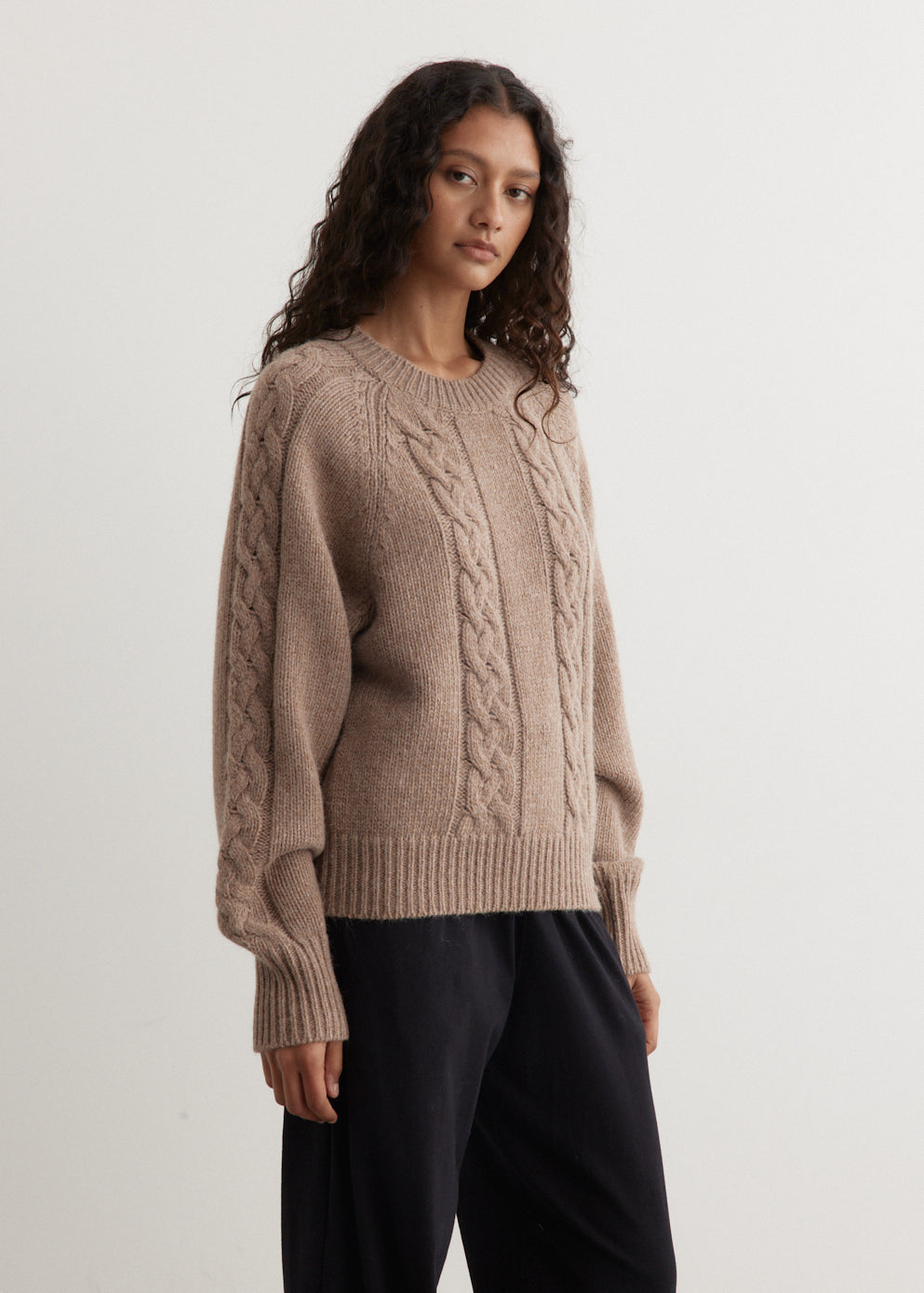 Alpaca Cashmere Cable Knit