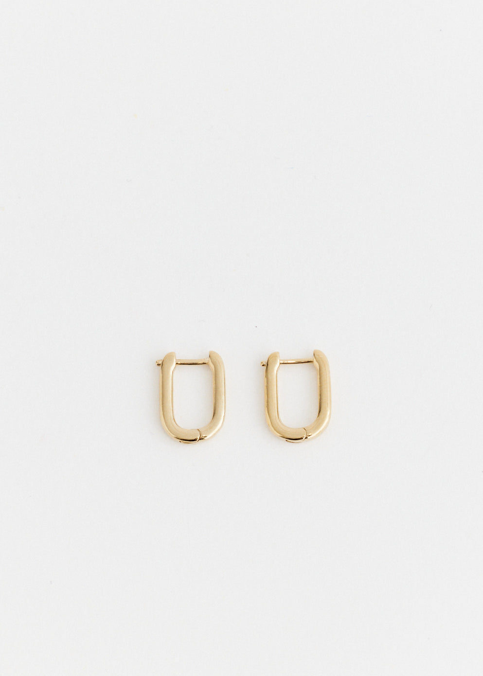 Small Oval Hoop Earrings